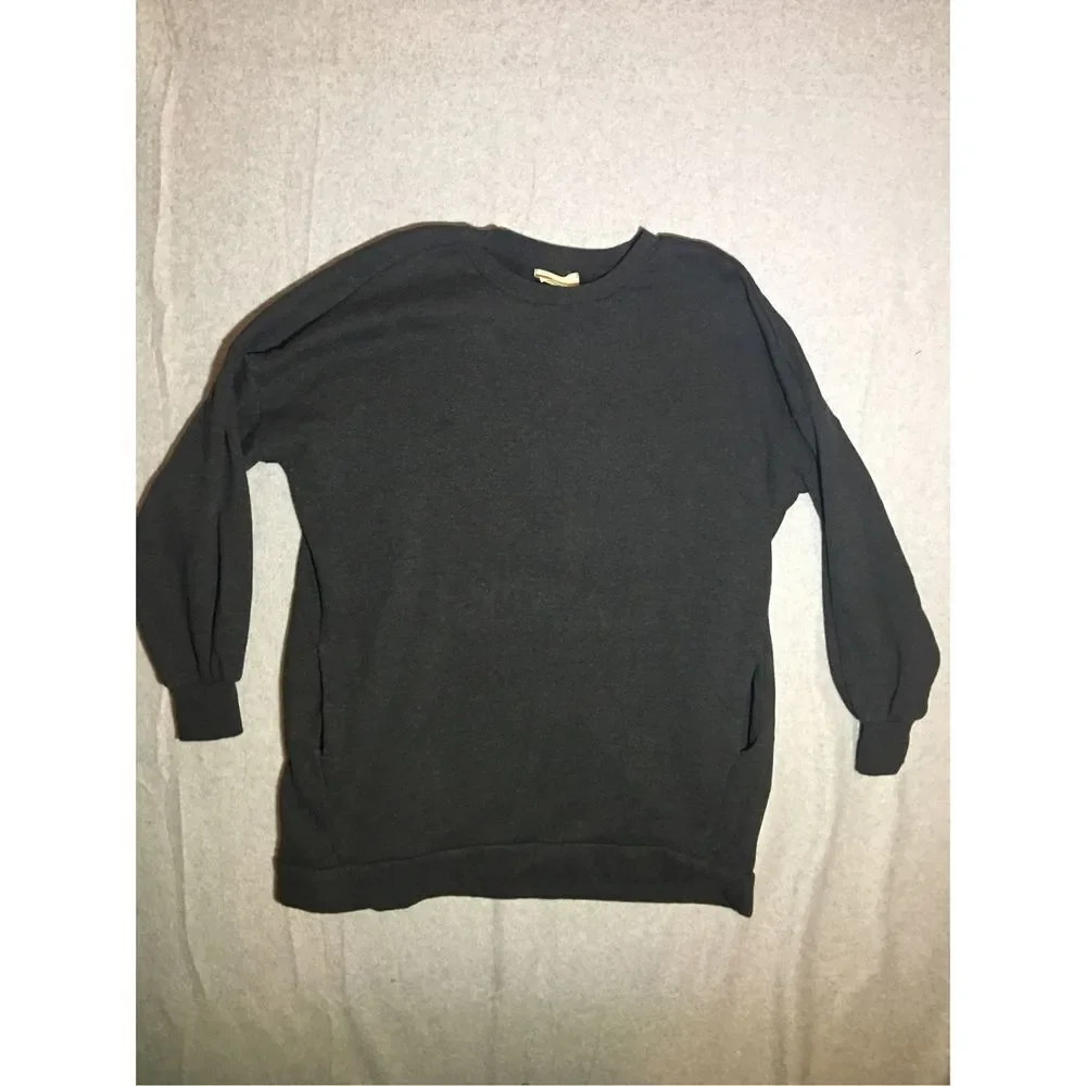 Womens Judith March Sweater Pockets Charcoal Grey Warm Thick Minimalist Casual